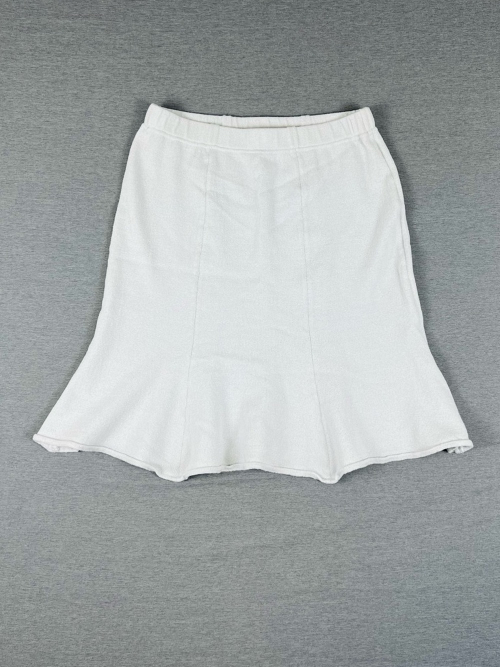 St. John Gray A-Line Ponte Skirt